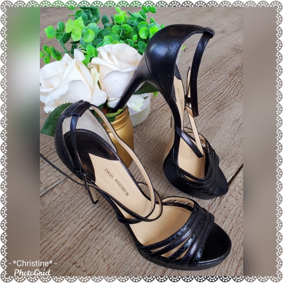 Paul Andrew Ankle Strap Stilettos - Picture 5 of 11